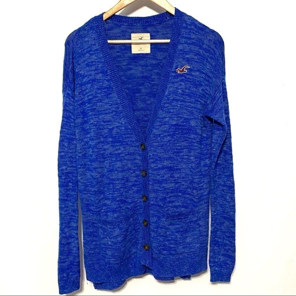 Vintage Hollister Y2k Bluecardigan Button Up